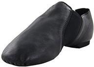 leather slip-on jazz shoes for children - ideal for dancing performance flats by msmax logo