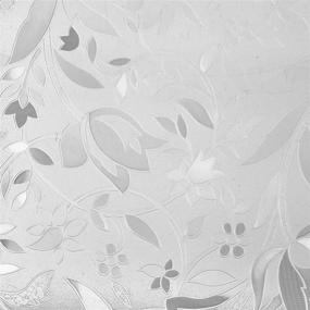 img 1 attached to Brewster PF0705 Cut Floral Premium Privacy Film Sidelight: Улучшите свое пространство белой элегантностью.