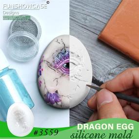 img 1 attached to 🐉 Dragon Epoxy Resin Silicone Molds Set: Perfect for Fondant Cake Decorating, Concrete, Cement, Polymer Clay - Large 3 Inch Size