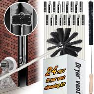 🔥 efficient 24ft dryer vent cleaning kit: remove lint, debris & keep your vent clear with nylon brushes & 30" lint brush, use with/without power drill logo