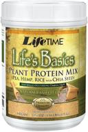 🌱 протеиновый порошок на основе растений lifetime lifes basics: натуральный ванильный вкус | веганский, без глютена, без искусственных подсластителей | 1,22 фунта логотип