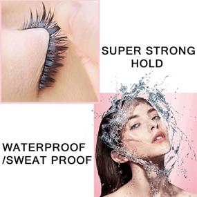 img 2 attached to HSKIE Eyelash Glue False Lash Glue Strong Eyelash Glue For False Lashes Waterproof Eyelash Glue False Eyelashes Glue Sensitive Eyes Latex Free Lash Adhesive Glue (Clear Black)…