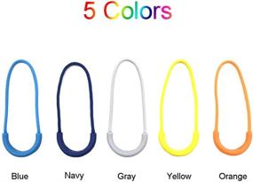 img 2 attached to 🎒 Versatile 25Pcs Zipper Pulls Cord Replacement - Ideal for Backpacks, Jackets, Traveling Cases, Luggage, Purses, Handbags, Kids - 5 Color Mix Included