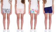 🦋 star ride sweet butterfly 4pk girls athletic shorts for yoga and workouts- logo