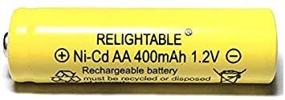 img 4 attached to 🔋 High-Capacity 400mAh AA NiCd 1.2v Rechargeable Batteries for Solar Garden Lights - Pack of 20