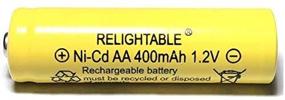 img 1 attached to 🔋 High-Capacity 400mAh AA NiCd 1.2v Rechargeable Batteries for Solar Garden Lights - Pack of 20