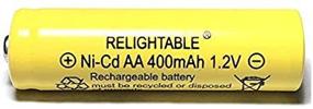 img 2 attached to 🔋 High-Capacity 400mAh AA NiCd 1.2v Rechargeable Batteries for Solar Garden Lights - Pack of 20