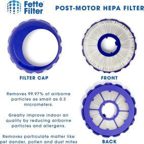 img 1 attached to 🔍 Комплект фильтров Fette Filter: совместимый набор фильтров для пылесоса Dyson Small Ball UP15, Small Ball Multi Floor и Small Ball Pro (#966444-02 & 967276-01) - Полное сравнение!