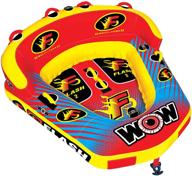 🌊 thrilling water adventure: wow sports flash cockpit towable tube unleashes the ultimate fun logo