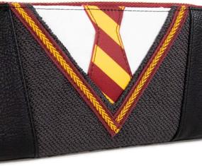 img 3 attached to 👝 Кошелек Loungefly Harry Potter в стиле униформы для косплея - Многоцветный, 8x4x1 дюйма