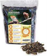🦗 meric dried crickets - nutritious 1.5" x 0.5" supplement for poultry, avian species, bearded dragons and geckos - energy boost for fish and hedgehogs - 8 oz logo