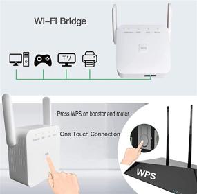 img 2 attached to 🔁 Enhance Indoor/Outdoor Internet Connection with WiFi Extender Ethernet Port - Boost Signal Range, Speed and Coverage with Wireless Repeater & Amplifier