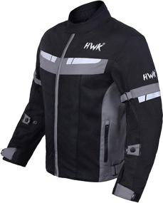 img 3 attached to HWK Mesh Motorcycle Jacket - Breathable Armored Motorbike Riding Air Jacket for Bikers (CE Certified)