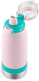 img 3 attached to 🧒 Ello Emma: Ultra-Hygienic Vacuum Insulated Stainless Steel Kids Water Bottle with Anti-Microbial Straw