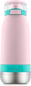 img 4 attached to 🧒 Ello Emma: Ultra-Hygienic Vacuum Insulated Stainless Steel Kids Water Bottle with Anti-Microbial Straw