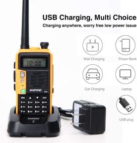 img 1 attached to 📻 Enhanced Baofeng S9PLUS Tri-Band Radio - Powerful 2200mAh Battery, Complete with Antenna, 220 Antenna, Earpiece, and More - Ideal Amateur (Ham) Two-Way Radio (Yellow)