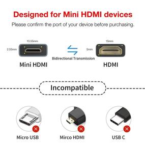 img 3 attached to 🔌 ULT-WIIQ мини адаптер HDMI 3 шт.: премиум алюминиевая оболочка, поддержка 4K 3D для Raspberry Pi, цифровой камеры, ноутбука и других устройств