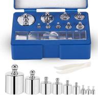📏 high precision calibration weight set for jewelry & scale balance - 1g 2g 5g 10g 20g 50g 100g + steel kit with tweezer - accurate calibration for precision measurements logo