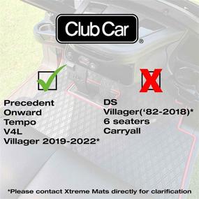 img 3 attached to 🏌️ Xtreme Mats Club Car Golf Cart Mat: Full Coverage Floor Liner for Precedent, Onward, Tempo, Villager & V4L Models (2004-2022)