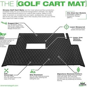 img 2 attached to 🏌️ Xtreme Mats Club Car Golf Cart Mat: Full Coverage Floor Liner for Precedent, Onward, Tempo, Villager & V4L Models (2004-2022)