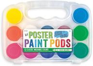 🎨 набор красок ooly lil' paint pods для детей, постер набор художественных материалов - 12 основных цветов с кистью. логотип