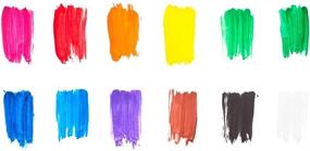 img 1 attached to 🎨 Набор красок Ooly Lil' Paint Pods для детей, постер набор художественных материалов - 12 основных цветов с кистью.