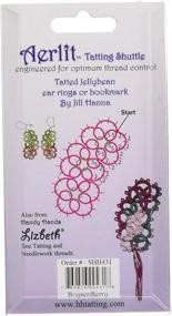 img 1 attached to 🧵 Handy Hands SHH431 Aerlit Tatting Shuttle, Boysenberry - 1-Pack, with 2 Bobbins
