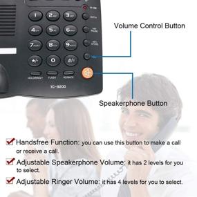 img 1 attached to HePesTer Landline Adjustable Speakerphone Function