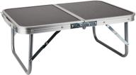 🛏️ portable folding lap tray - versatile bed breakfast desk for studying, reading, crafting - black logo