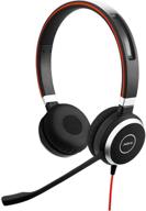 jabra 40 stereo wired headset - black: superior sound experience and stylish design logo