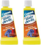 carbona stain devils #9 rust & perspiration remover - 1.7 oz - pack of 2 logo