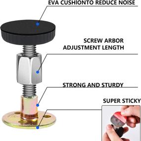 img 2 attached to 🔧 4-Piece Bed Frame Anti-Shake Tool, Adjustable Headboard Stoppers, Prevent Loosening Fixer for Bed Frame, Telescopic Support Headboard Stabilizer for Walls, Beds, Cabinets, Tables (28mm-106mm)