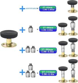 img 3 attached to 🔧 4-Piece Bed Frame Anti-Shake Tool, Adjustable Headboard Stoppers, Prevent Loosening Fixer for Bed Frame, Telescopic Support Headboard Stabilizer for Walls, Beds, Cabinets, Tables (28mm-106mm)