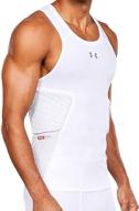 hex padded tank-top for basketball, lacrosse, and football by under armour - compression shirt with pads логотип