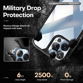 img 2 attached to TAURI 3-in-1 Defender iPhone 13 Pro Case 6.1 Inch with 2 Tempered Glass Screen Protectors and 2 Camera Lens Protectors | Military Grade Shockproof Slim Thin Design