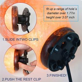 img 1 attached to 🔌 OHLGT Himalayan Salt Lamp Cord Replacement Set: Dimmer Switch, E12 Halogen Bulbs (6-Pack) & 5ft Cords with Base Assembly