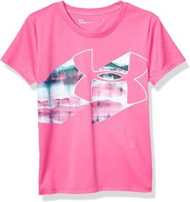 img 3 attached to 👚 Girls' Wordmark Logo Short Sleeve Tee by Under Armour