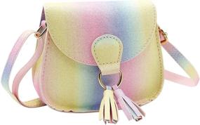 img 3 attached to Little Leather Crossbody Shoulder Toddler Women's Handbags & Wallets and Crossbody Bags