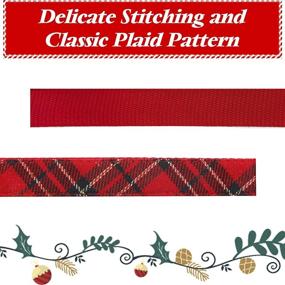 img 1 attached to 🎄 Azusa Festive Christmas Dog Collar - Removable Bowtie, Perfect for Small, Medium, and Large Dogs, featuring Festival Plaid design