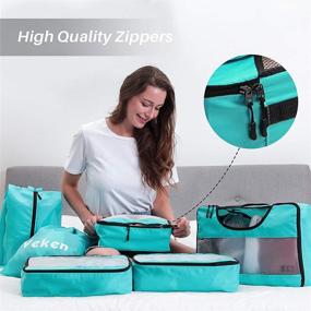 img 2 attached to 🧳 Veken Packing Organizers - Laundry Travel Accessories for Efficient Luggage Organization