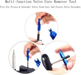 img 1 attached to 🔧 CYSKY Presta and Schrader Valve Core Repair Tool with Wrench Flats - Bike and Car Valve Core Remover Tool, 5mm Size