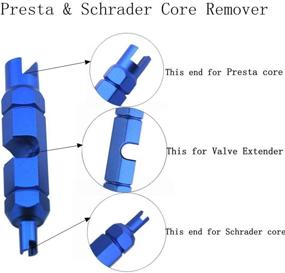 img 3 attached to 🔧 CYSKY Presta and Schrader Valve Core Repair Tool with Wrench Flats - Bike and Car Valve Core Remover Tool, 5mm Size