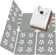 👕 efficient t-shirt folding board organizer for adults - grey plastic laundry folder logo