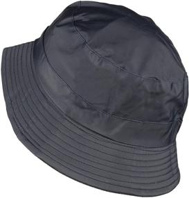 img 2 attached to 🌂 Toutacoo Rain Hat - Nylon Look Bucket Rain Bob