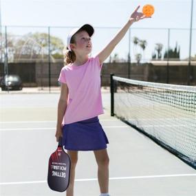 img 3 attached to 🥒 Premium Pickleball Paddle Set: Lightweight Graphite Rackets, 4 Pickleballs, Travel Bag, and Cooling Towels - USAPA Approved! Perfect for Beginners, Kids, Women, and Men