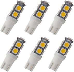 img 4 attached to 🔆 GRV T10 921 194 LED Bulb Pack of 6 – Super Bright DC12V Wedge SMD for RV Camper Cabinet Dome Light in Warm White