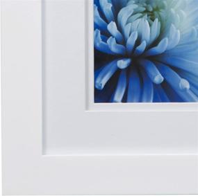 img 1 attached to 🖼️ Snap 8x10 Flat Double Mat for 5x7 Photo: Versatile Wall Mount & Tabletop Frame in White