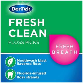 img 3 attached to 🦷 Dentek Fresh Clean Floss Picks: Ideal for Extra Tight Teeth - 75 Count, 3 Pack