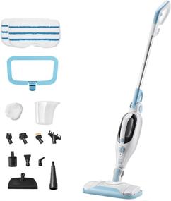 img 4 attached to Powerful 12-in-1 Handheld Steam Mop Cleaner: Ultimate Floor Steamer for Hardwood Laminate Tile Floors - Multi-functional & Detachable; Includes 11 Accessories & 2 Mop Pads - Ideal for Home Use, Carpet, Kitchen & Window Cleaning