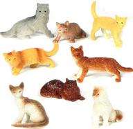 🐱 12-pack of u.s. toy assorted 2" plastic cat figure toys логотип